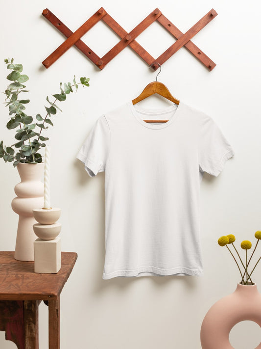 White Plain Tshirt - Tshirt